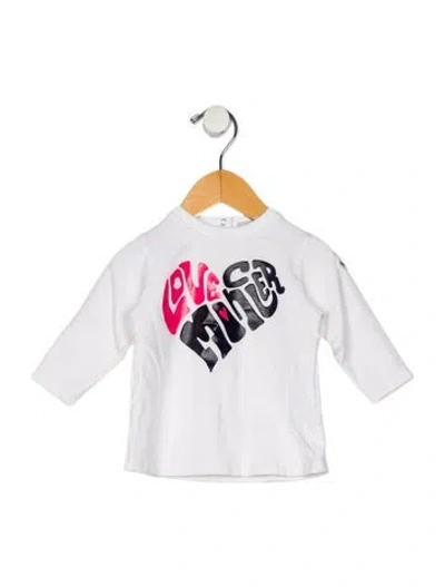Pre-owned Moncler Babies' Cotton Long Sleeve T Shirt In Neutral