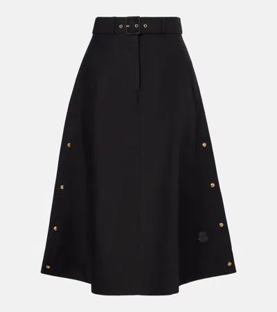 MONCLER COTTON MIDI SKIRT