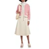 Moncler Cotton Midi Skirt In White
