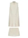 Moncler Hemdblusenkleid Aus Baumwolle Und Seide