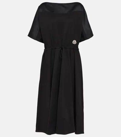 Moncler Cotton Minidress In Black