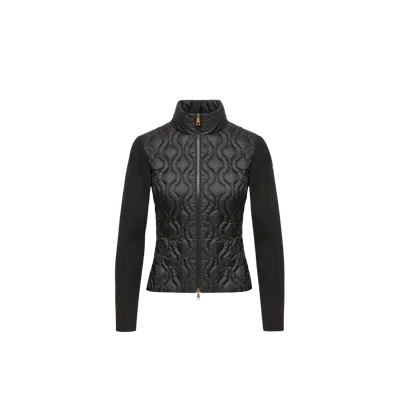Moncler Cotton Padded Zip-up Cardigan, Women, Black, Size: Xl