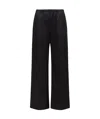 Moncler Cotton Palazzo Pants In Black