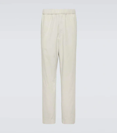 Moncler Cotton Pants In Blue