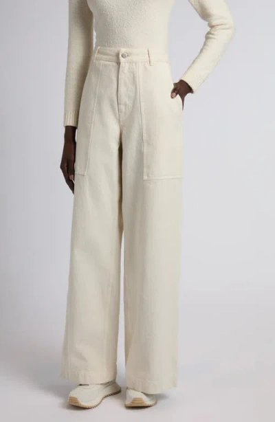 Moncler Cotton Pants In White