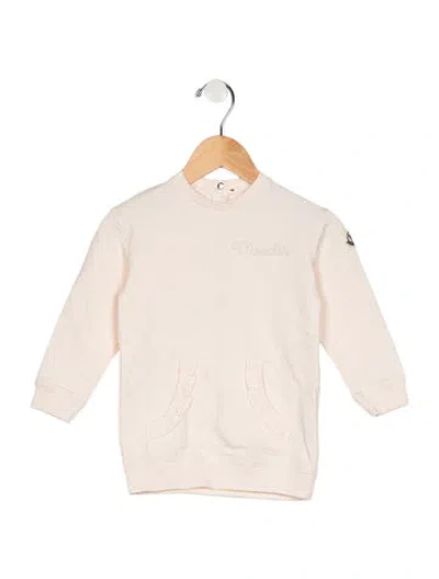 Pre-owned Moncler Babies' Cotton Pink Casual Sweater With Snap Closure