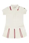 Moncler Dress  Kids Color White In Panna