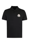 Moncler Polo Shirt With Logo In Black