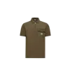 Moncler Cotton Piqué Polo Shirt In Brown