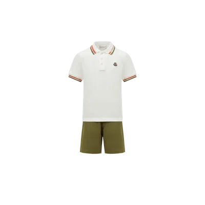 Moncler Kids' Cotton Piquet Set Multicolor
