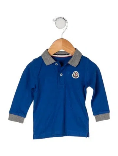 Pre-owned Moncler Babies' Cotton Polo In Blue