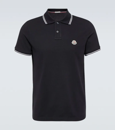 Moncler Cotton Polo Shirt In 77x