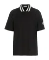 Moncler Logo-patch Polo Shirt In Black