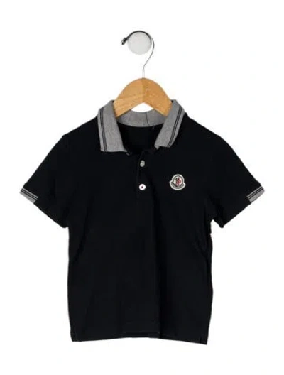 Pre-owned Moncler Babies' Cotton Polo Shirt In Blue