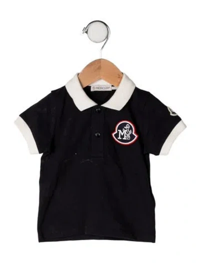 Pre-owned Moncler Babies' Cotton Polo Shirt In Blue
