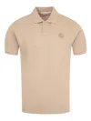 Moncler Cotton Polo Shirt In Neutral