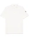 Moncler Cotton Polo Shirt In White