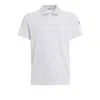 Moncler Men's Logo Cotton Polo Shirt In White