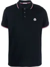 Moncler Dark Blue Logo Patch Polo Shirt