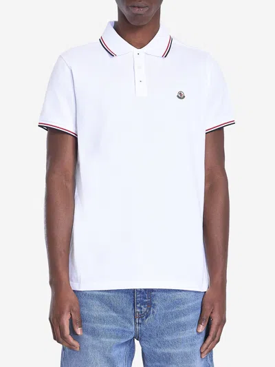 MONCLER COTTON POLO SHIRT WITH LOGO