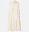 Moncler Hemdblusenkleid Aus Baumwolle Und Seide