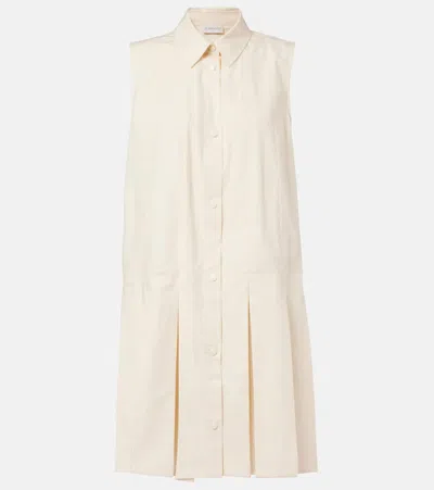Moncler Hemdblusenkleid Aus Baumwolle Und Seide