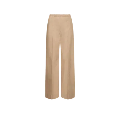 Moncler Pantalon En Popeline De Coton, Femme, Beige, Taille: 46 In Pink