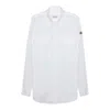 Moncler Cotton Poplin Shirt In White