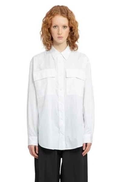 Moncler Cotton Poplin Shirt In White