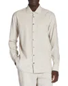 Moncler Cotton Regular Fit Button Down Shirt In Stone