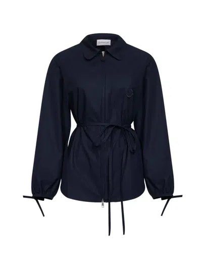 Moncler Cotton Shirt In Blue