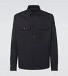 Moncler Men's Wool Blend Jacket In Blue