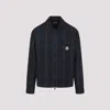 Moncler Cotton Gabarine Shirt Jacket With Check Pattern In Brown