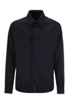 Moncler Men's Wool Blend Jacket In Dark Blue