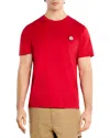 Moncler Logo Cotton Jersey T-shirt In Red