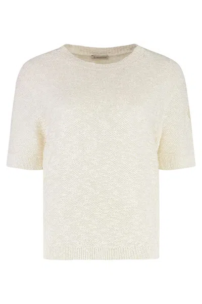 Moncler Cotton Short Sleeve Sweater