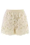 Moncler Cotton Shorts In Yellow