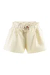 Moncler Cotton-blend Drawstring Shorts In Green