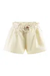 Moncler Cotton-blend Drawstring Shorts In Green