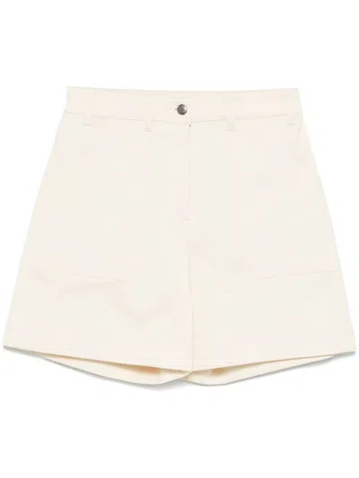 Moncler Women's Cotton Shorts In Light Beige