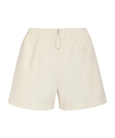Moncler Cotton Shorts In White