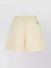 Moncler Cotton Shorts With Elastic Waistband And Side Pockets