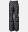 Moncler Cotton Ski Pants In Blue