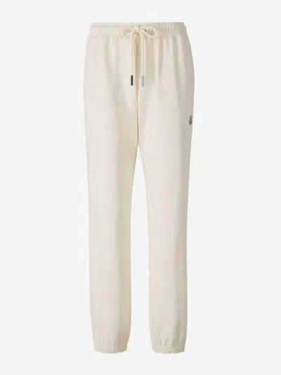 Moncler Cotton Sports Pants In White