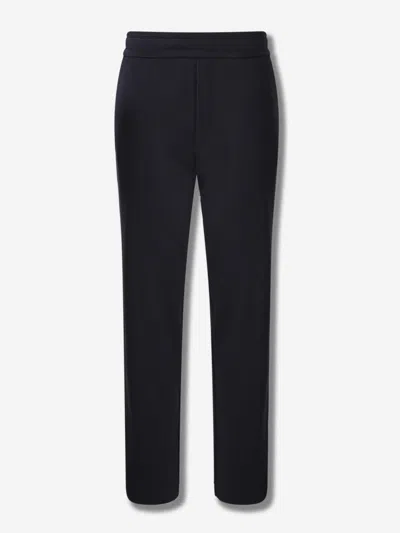 Moncler Cotton Sports Trousers In Blue