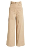 Moncler Straight Leg Trouser In Beige