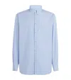 Moncler Cotton Stripe Shirt In Blue