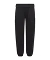 Moncler Cotton Sweatpants In Black
