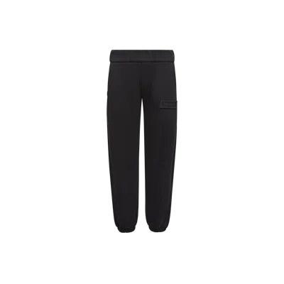 Moncler Kids' Pantalon De Survêtement En Coton, Garçons, Noir, Taille: 8a In Black