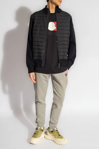 Moncler Cotton Sweatpants In Grey